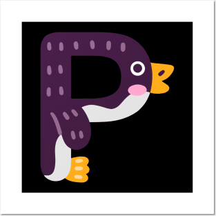 Letter P animal alphabet back to school Posters and Art